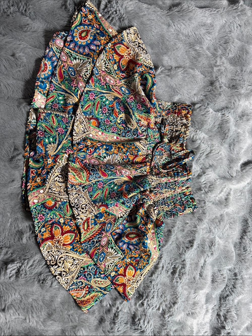 SHEIN Multicolor Paisley Mini Skirt